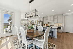 Entrance to the deck and patio.