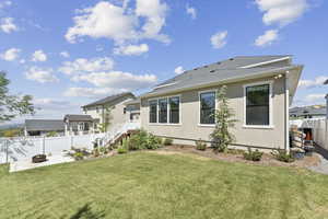 View of backyard from the southeast corner of the lot.