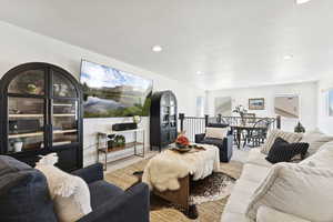 Bonus great room on the second level. Angle 3.