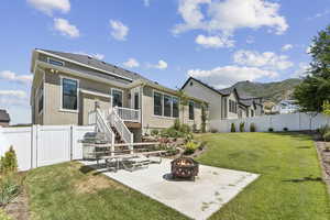 View of backyard from the southwest corner of the lot.