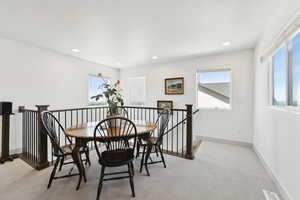 Bonus great room on the second level. Angle 7.