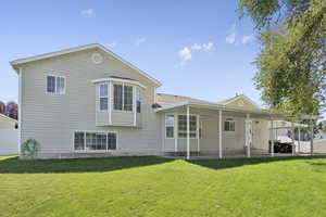 Rear view of property