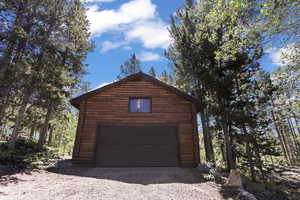 Garage featuring a garage