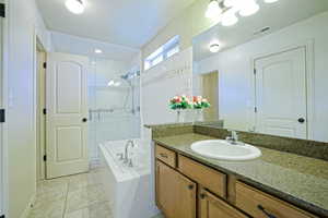 Master Bath, Closet and shower