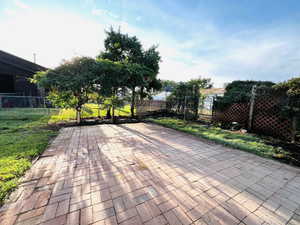 View of patio / terrace with a gate