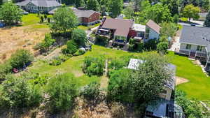 Aerial view of residential area