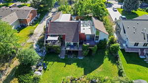 View from above of property