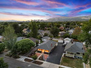 View of property location with a mountainous background and nearby suburban area