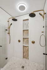 Full bathroom with a stall shower