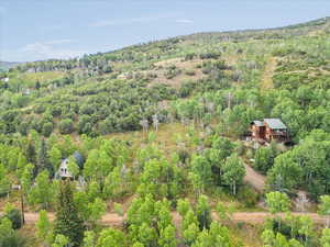 Bird's eye view of lot