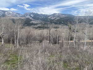 View of mountain background