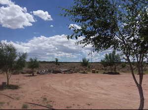 View of yard featuring a view of countryside