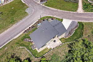 Aerial view of property and surrounding area
