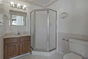 Pool room bathroom