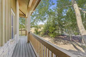 View of deck