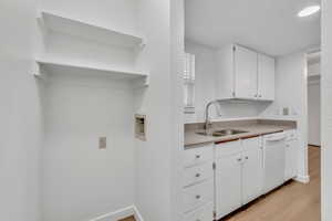 Room For Full Size Washer and Dryer (Across From Each Other)