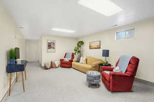 Carpeted living area