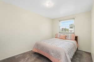 Carpeted bedroom