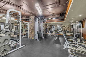 View of workout area