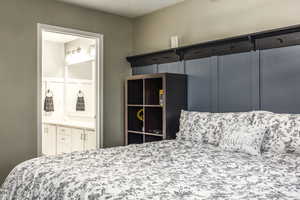 Bedroom with connected bathroom