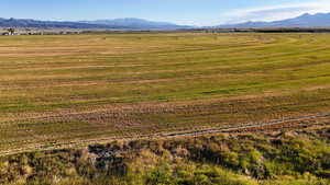 View of rural area with a mountain backdrop