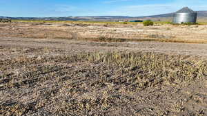 Mountain view with rural landscape