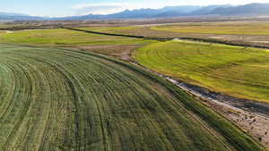 View of rural area with a mountainous background