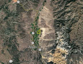 Aerial view of property's location