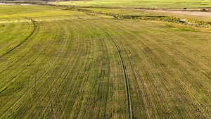 Aerial view of sparsely populated area