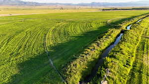 View of rural area with a mountainous background