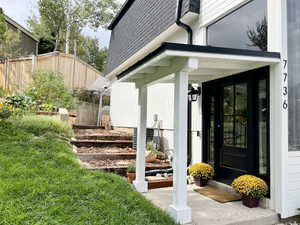 View of exterior entry