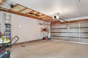 2 car Garage with a garage door opener