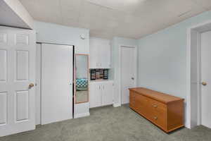 Large flex room area that can be used for a bedroom, hobbies, sewing, home offiece, ect. , off the family room.