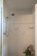 Bathroom featuring a shower stall