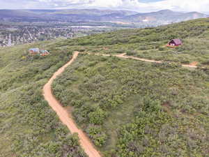 Aerial view of mountains