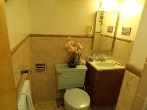 Basement bath with shower