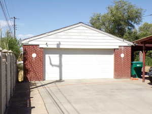Extra Large two car Garage