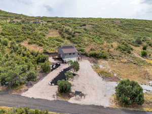 Aerial view of property and surrounding area