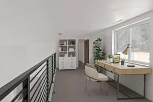 View of carpeted office