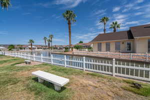Water view with nearby suburban area