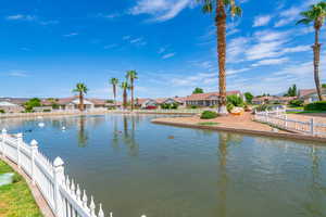 Water view with nearby suburban area