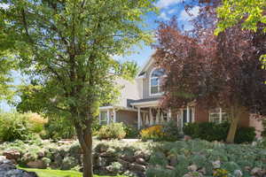 View of front of property featuring brick siding