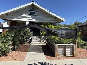 View of front of property with a porch