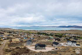 Drone / aerial view of a large body of water