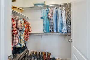 View of Primary Bedroom walk in closet