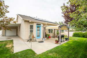 Two covered patios/carport