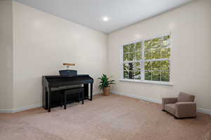 study or bedroom off the entry