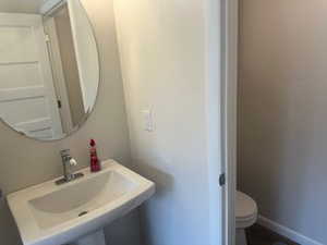 changing room/bathroom for swim spa