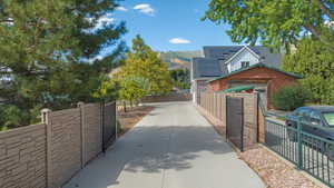 driveway to ADU,  very private