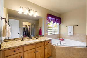 Master Bathroom with Jetted Garden Tub